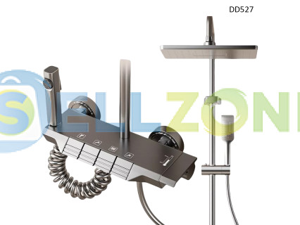 Πολυτελές σύστημα ντους με κουμπιά πιάνου και 4 λειτουργίες – χρώμα νίκελ - DD527